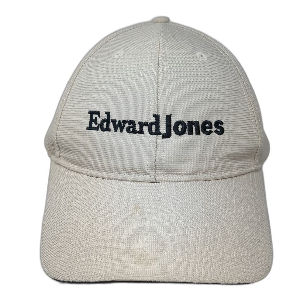 Quake City Caps Edward Jones Baseball Cap Beige One Size Polyester Strapback Hat